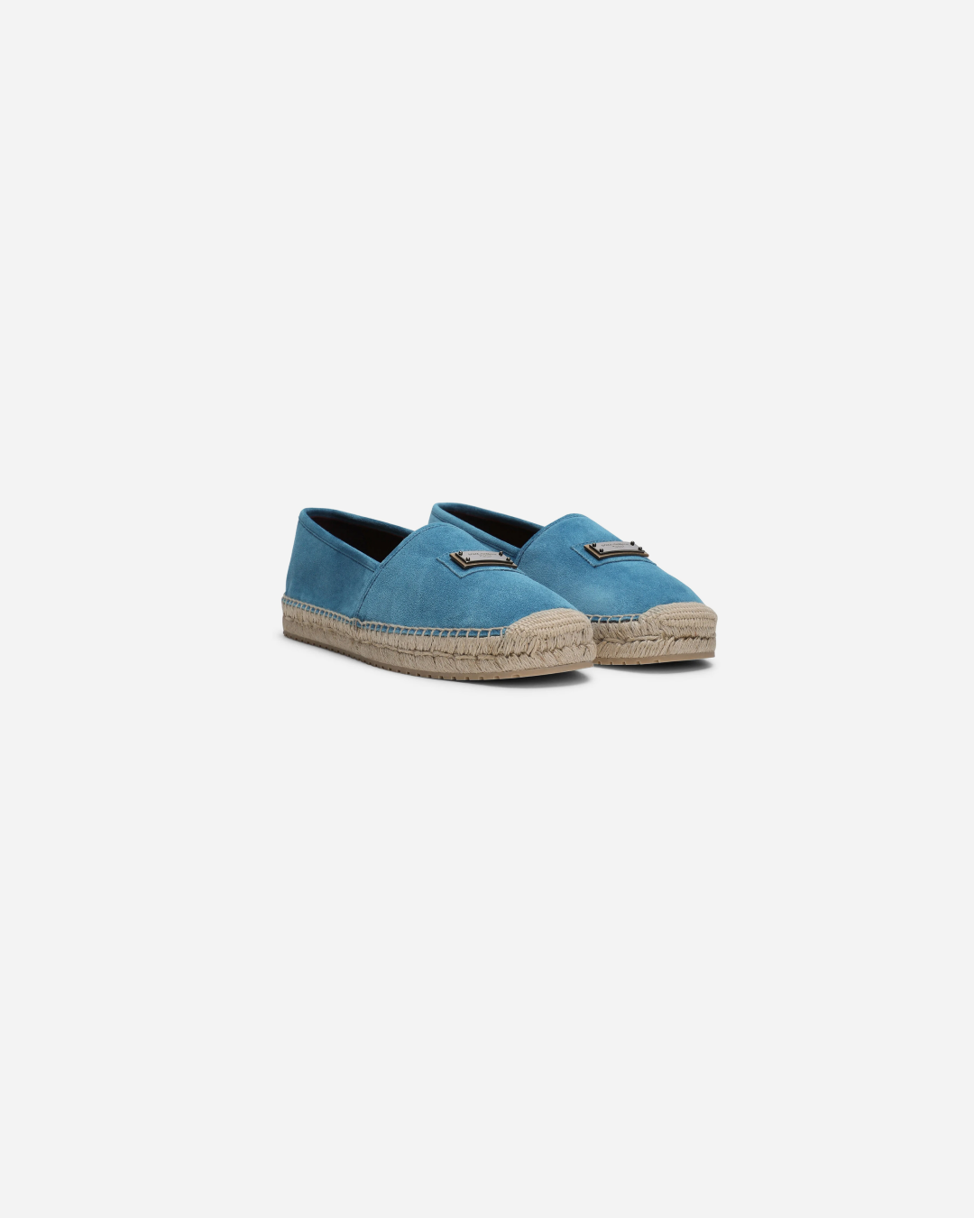 Dolce and Gabbana Blue Suede Espadrille
