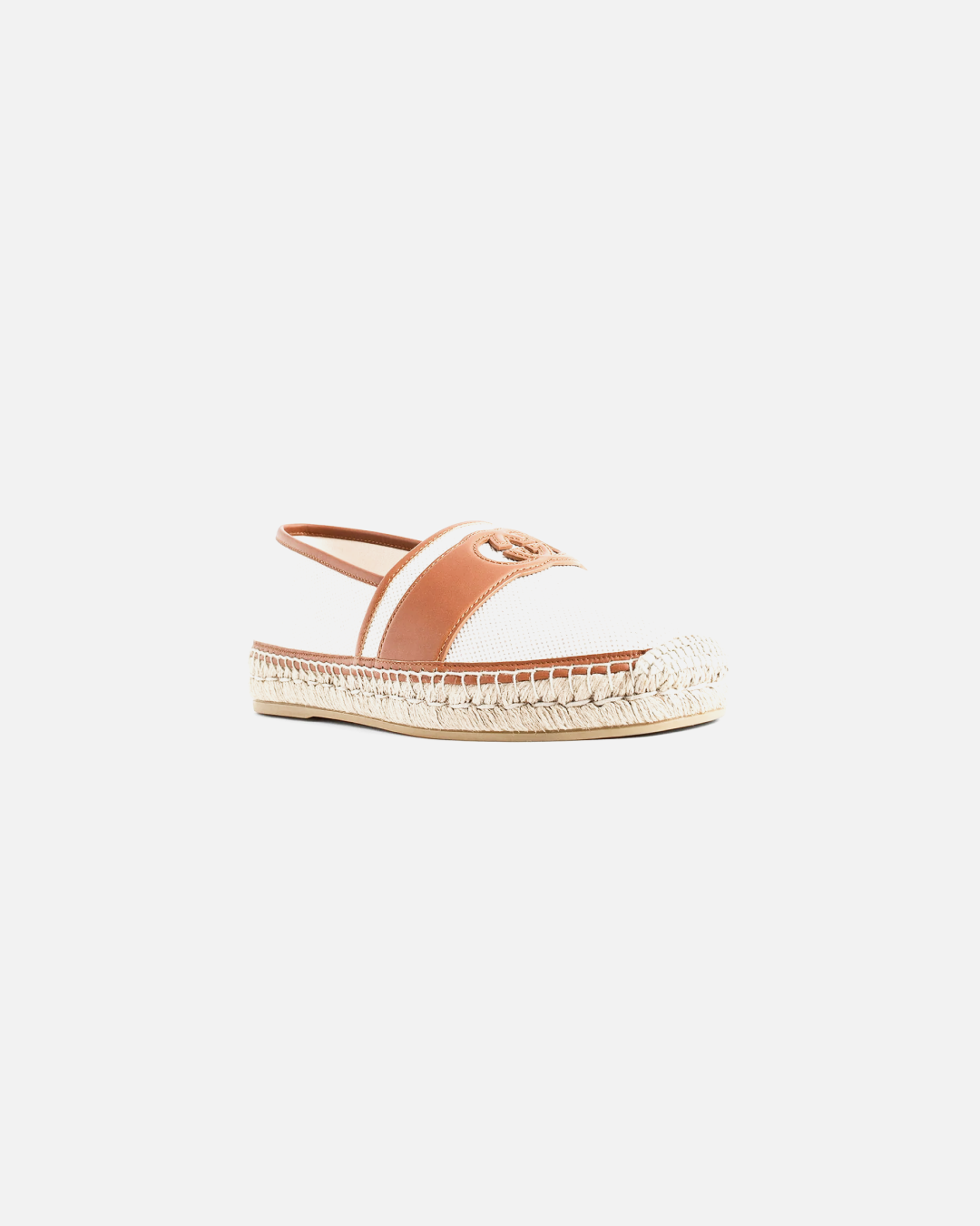 Gucci Interlocking G Beige and Brown Espadrille