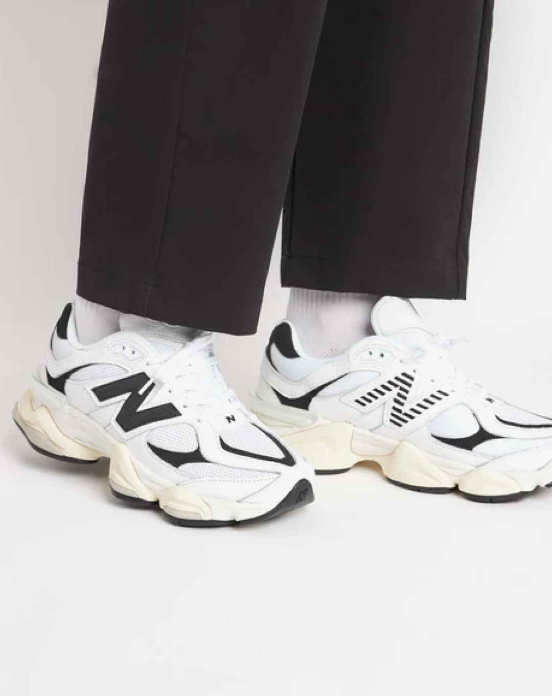 New Balance 9060 White Black Sneakers
