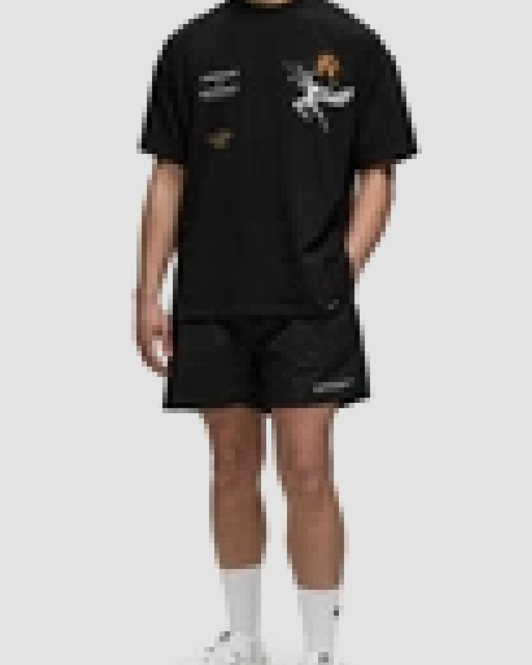 Represent Black Casual Shorts