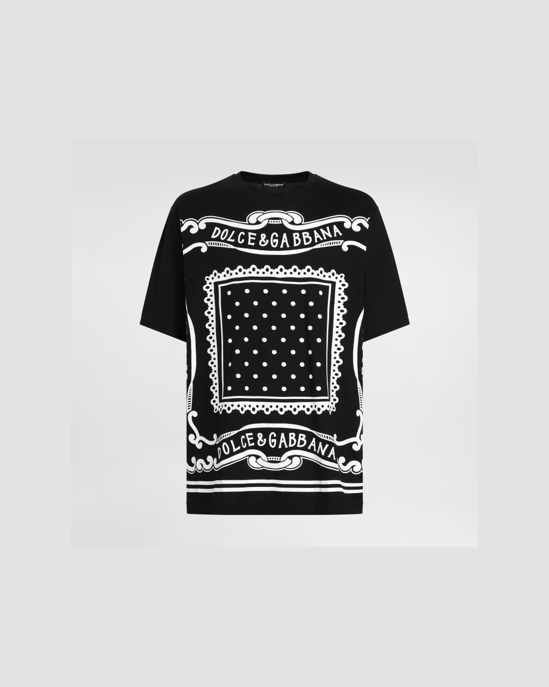 Dolce & Gabbana Cotton T-Shirt with Bandana Print
