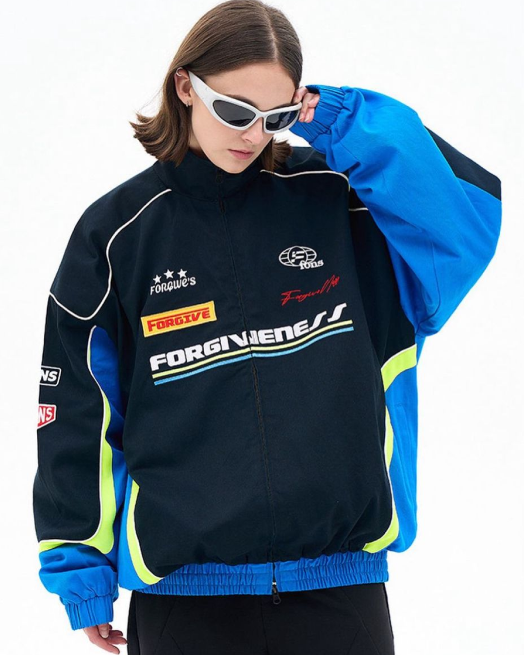 Forgiveness Blue Racing Lapel Jacket