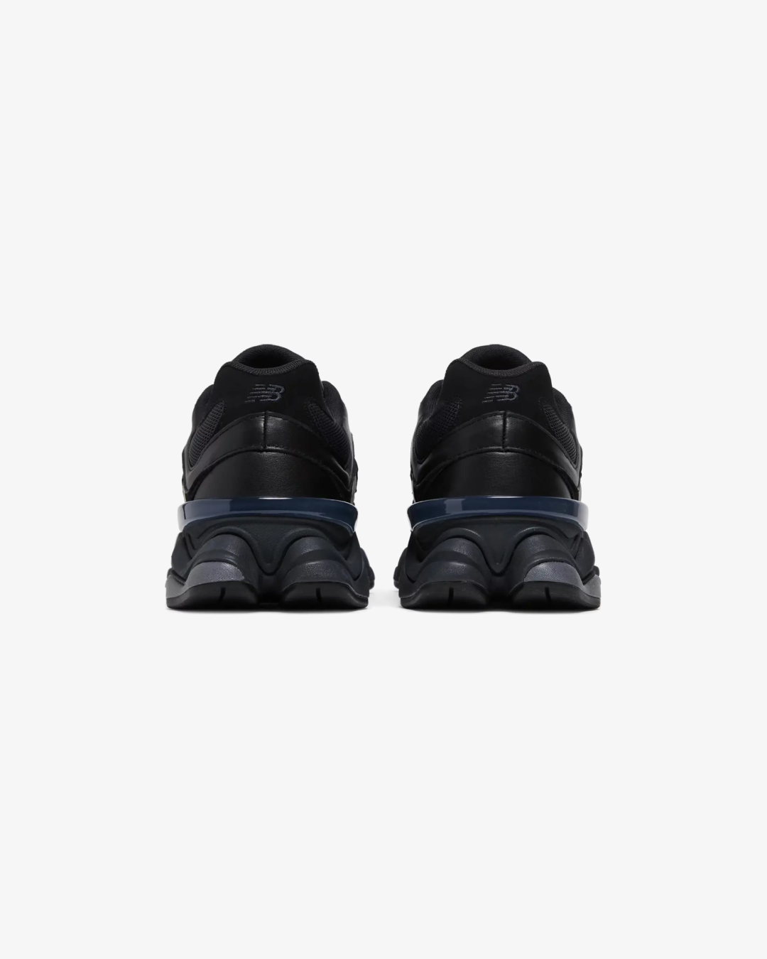 New Balance 9060 Triple Black Leather Sneakers
