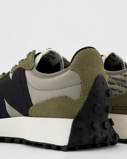 New Balance 327 Aluminum Covert Green Sneakers