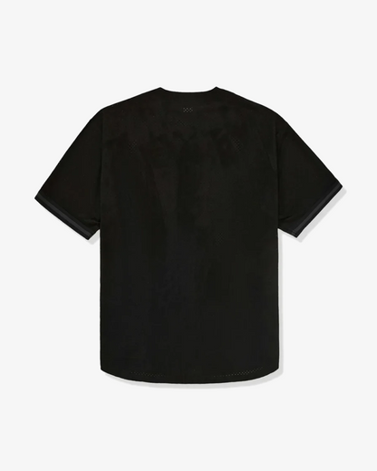 Supreme Ultrasuede Mesh Baseball Black Jersey