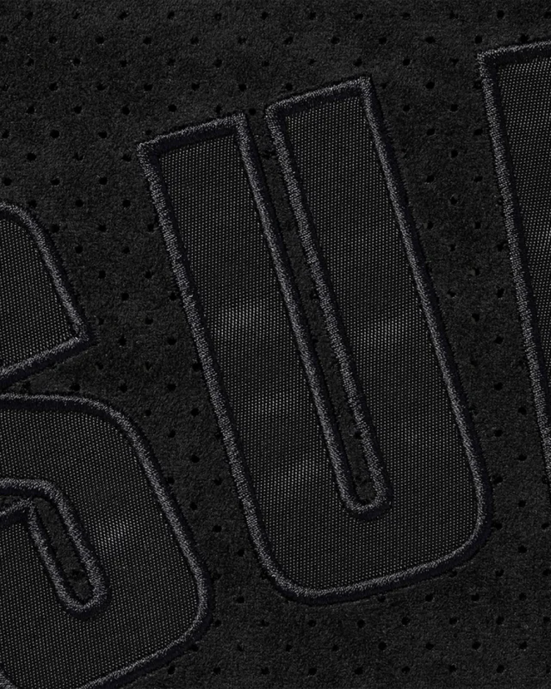 Supreme Ultrasuede Mesh Baseball Black Jersey