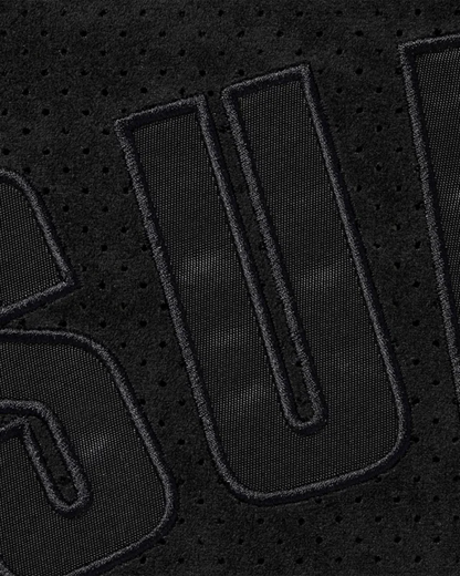 Supreme Ultrasuede Mesh Baseball Black Jersey