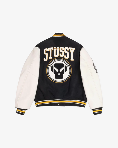 Stussy x Goldie Metalheadz 30 Varsity Jacket 'Black'