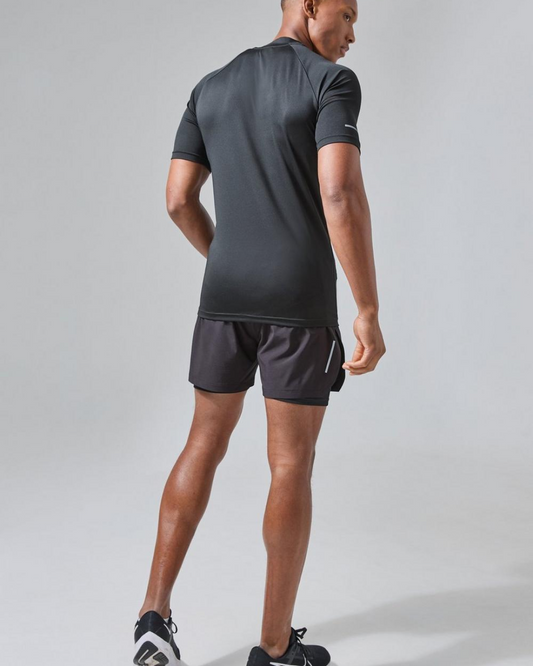 Boohooman Plain Shorts sleeved T-Shirt In Black