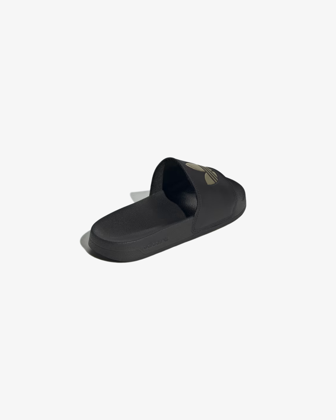 Adidas Adilette Lite Slides In Core Black And Matte Gold