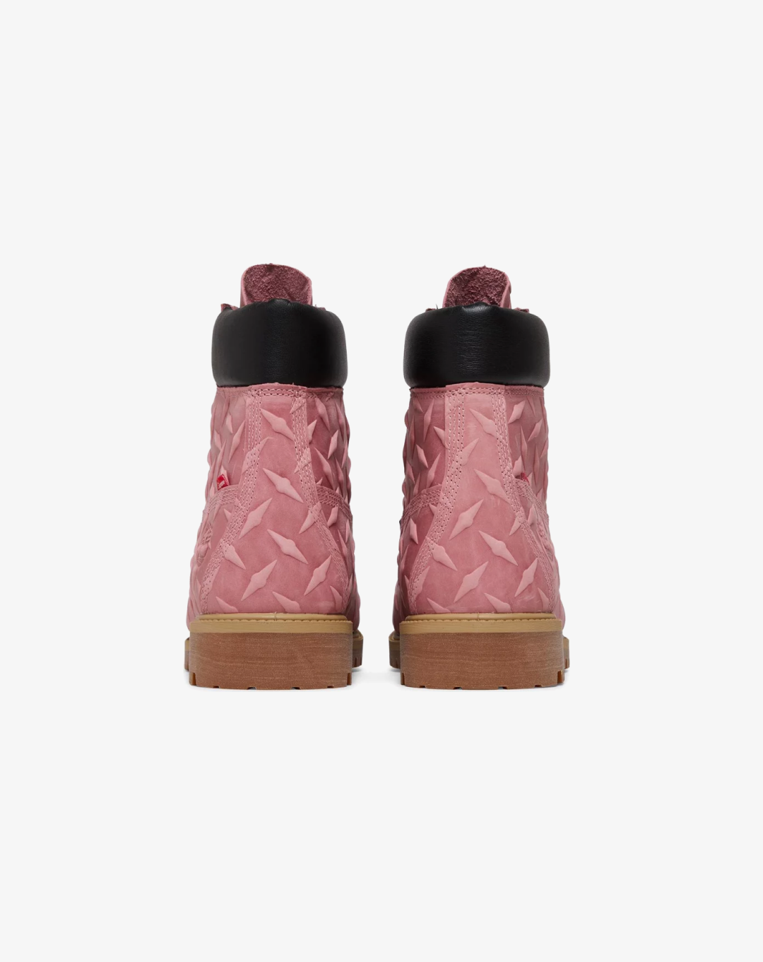 Supreme x 6 Inch Premium Waterproof Boot 'Embossed Diamond Plate - Pink'