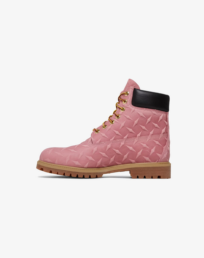Supreme x 6 Inch Premium Waterproof Boot 'Embossed Diamond Plate - Pink'