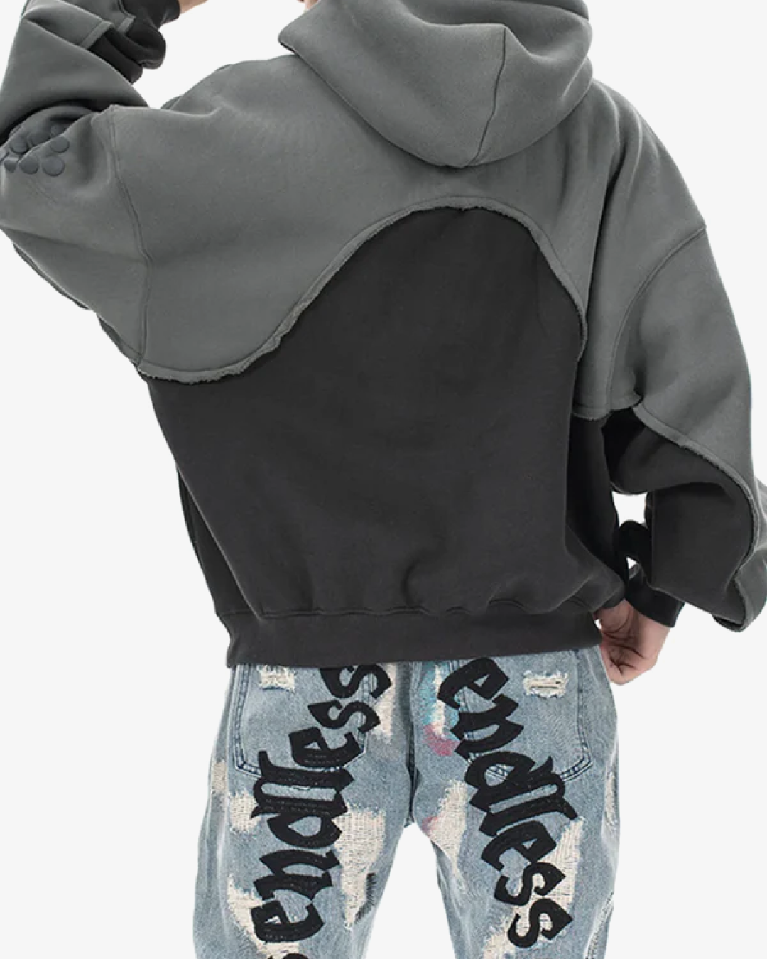 Saint Oversize Fleece Hoodie - Black