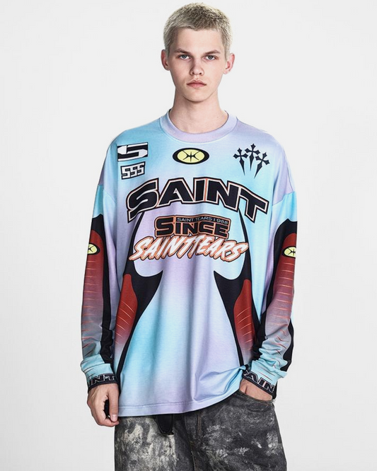 Cactus pack Saint denim tears full print longsleeve  T-Shirt