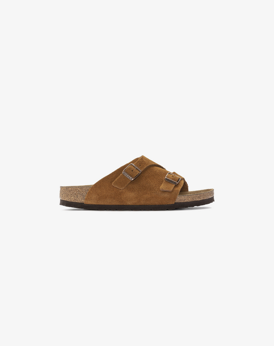 Birkenstock Zürich Suede Leather Sandal "Brown"