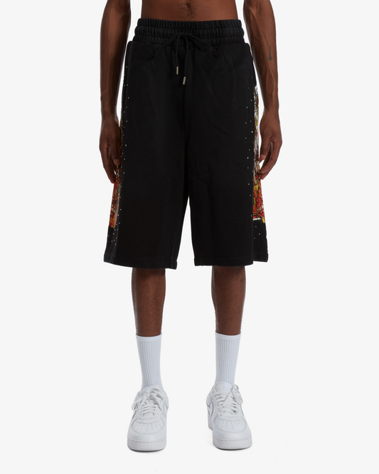 Who Decides War Sweat Shorts "Black"
