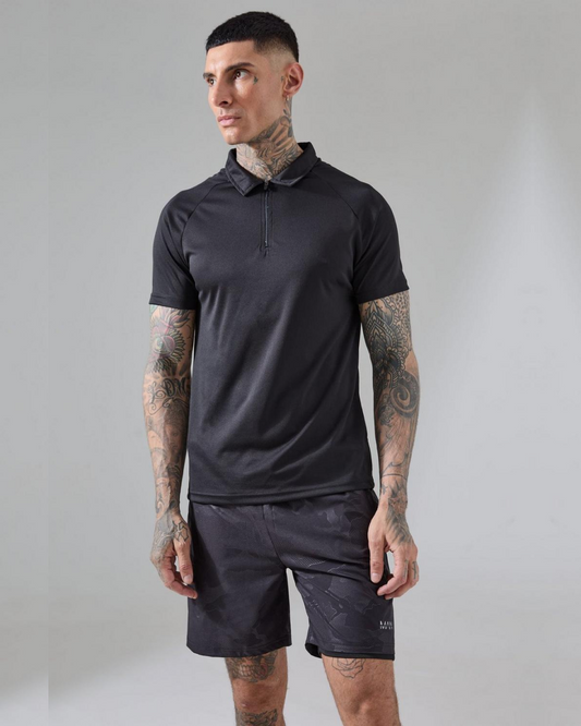 Boohooman Tall Man Active Mesh Golf Slim Fit Polo