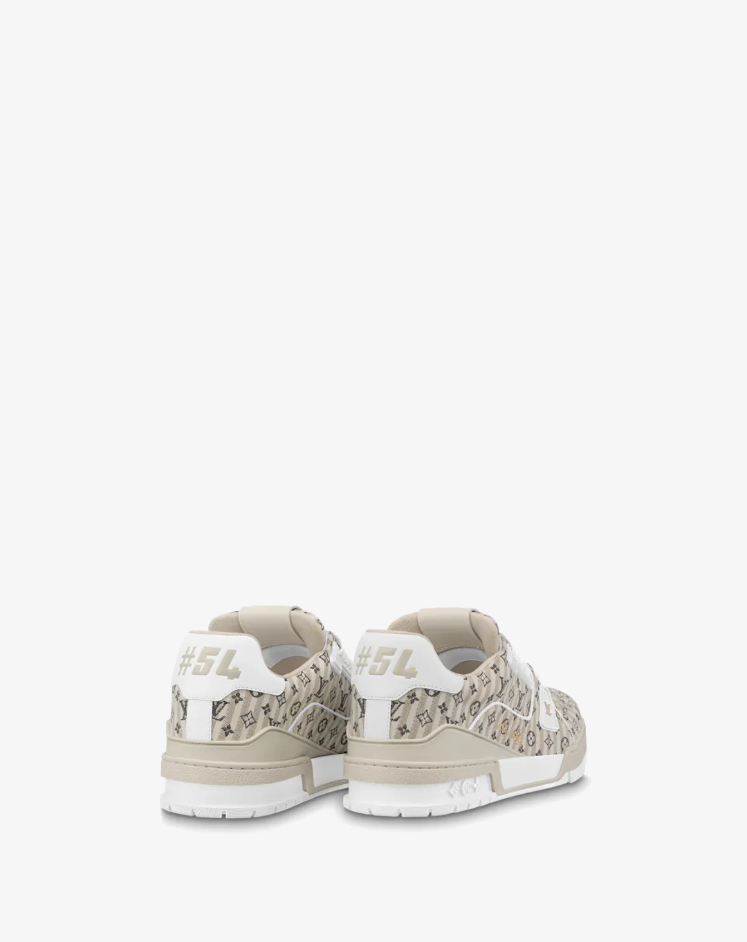 Louis Vuitton Trainer Beige Stripe Monogram Sneaker