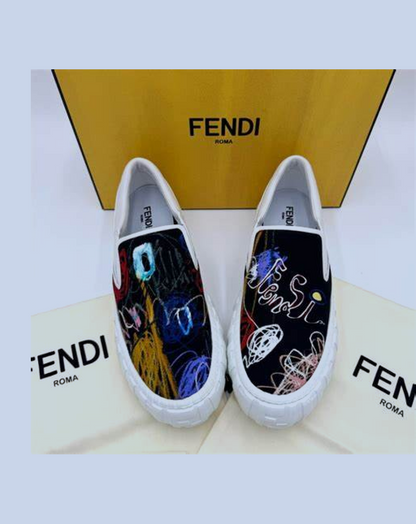 Fendi x Noel Fielding Force Slip-On Sneakers