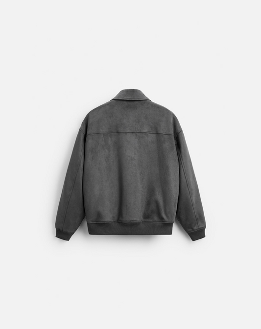 Zara Faux Suede Bomber Jacket