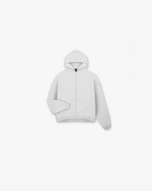 Represent Initial Boxy Zip Through Hoodie in Two Colors