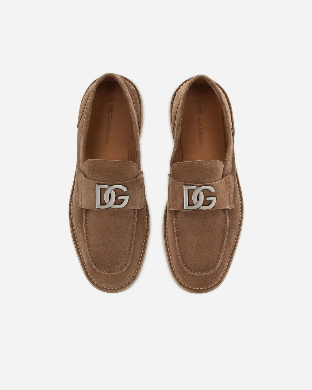 Dolce & Gabbana Florio Suede Loafers In Two Colors