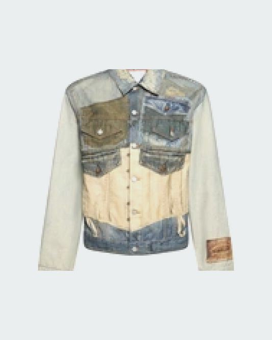 ACNE STUDIOS PRINTED DENIM JACKET