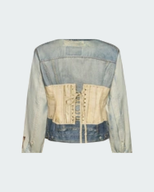 ACNE STUDIOS PRINTED DENIM JACKET