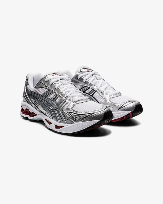 ASICS Gel-Kayano 14 “White/Pure Silver/Red”