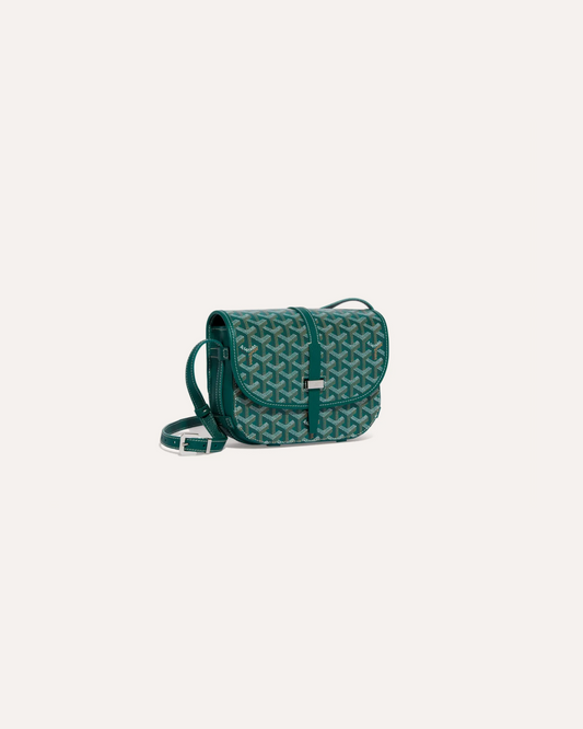 Goyard Goyardine Belvedere Messenger 'Green' Bag