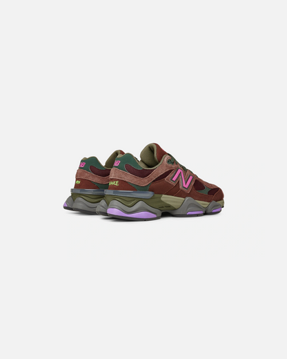 New Balance 9060 Rich Oak Burgundy Sneakers