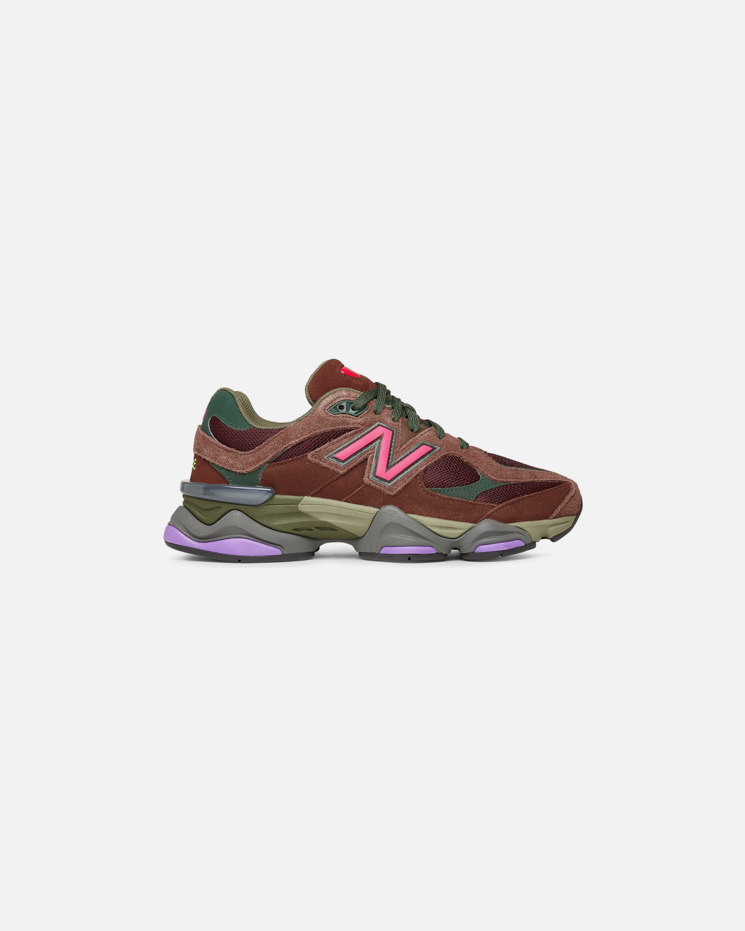 New Balance 9060 Rich Oak Burgundy Sneakers